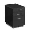 Mobile Filing Cabinet with Lockable Drawers for Office and Printer Storage