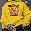 Christmas Reindeer Trio Men's Sweatshirt Hoodie   Comfortable and Soft Fabrics Exquisite Gifts for Family and Friends