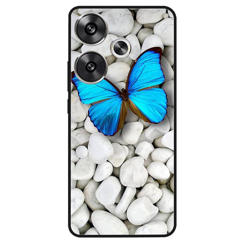 For Xiaomi Poco M6 4G Case Shockproof Soft Silicone TPU Bumper for Poco M6 4G Cover PocoM6 4G 2024 Lovely Luxury Cartoon Fundas