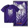 Coolmind MAE 100% Cotton Wolf Printed Exclusive Graphic Men T Shirt Big Size Streetwear Men Tshirt for Men T-shirt Tee Shirts