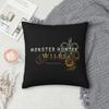 Monster Hunter Wilds Guardian Arkveld Square Pillowcase Pillow Cover Cushion Throw Pillow for Home Sofa Living Room