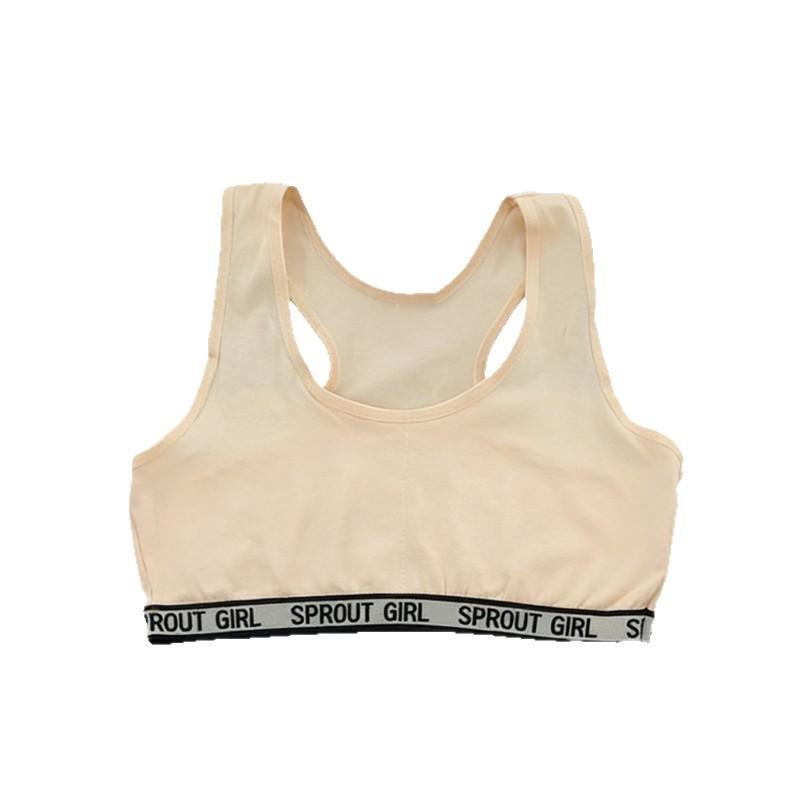 Developmental Sports Underwear for Girls, Kids Tube Top, Girls Double Layer Racerback Sports Vest, Students Bandeau