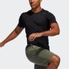 Adidas T Shirts Men's Black Crew Neck Moderate Straight Fit FJ6146
