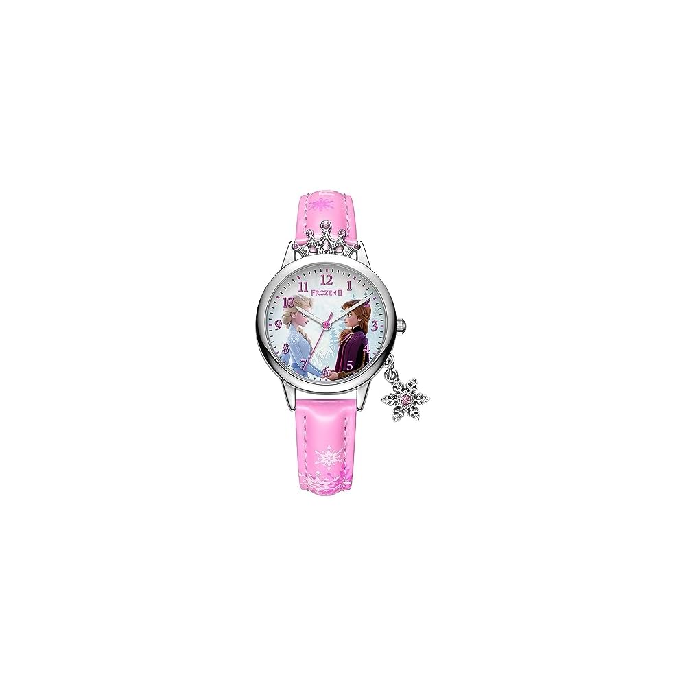 Disney Girls Elsa and Anna Pink Watch 020 Gift Edition Kids Wristwatch