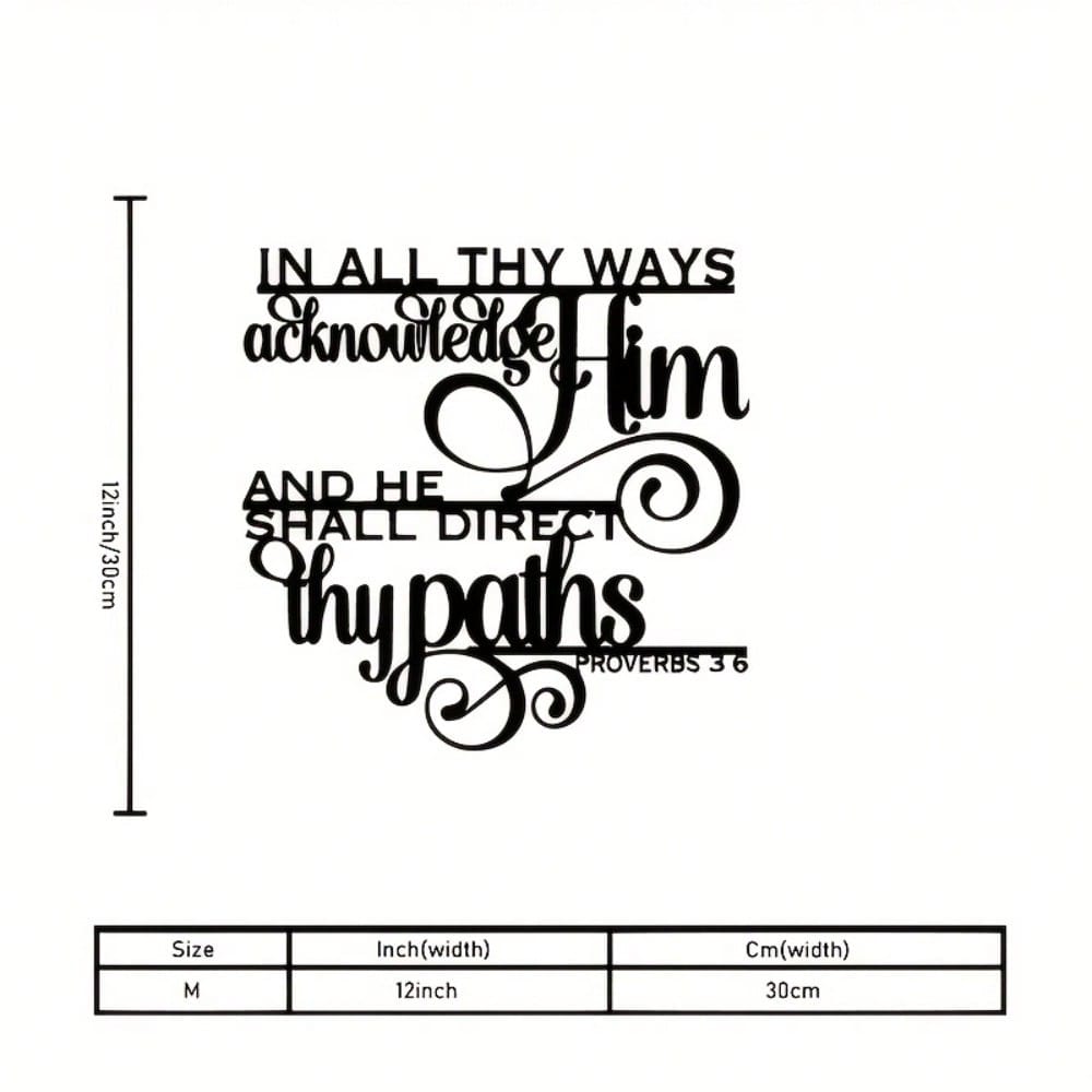 

Metal Wall Art Scripture Plaque Vintage Christian Iron Decor Heavy Duty Faith Gift різнокольоровий