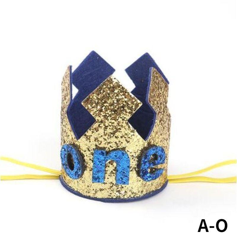 Creative Shiny Film Birthday Crown, Birthday Hat, Childrens Holiday Party Supplies