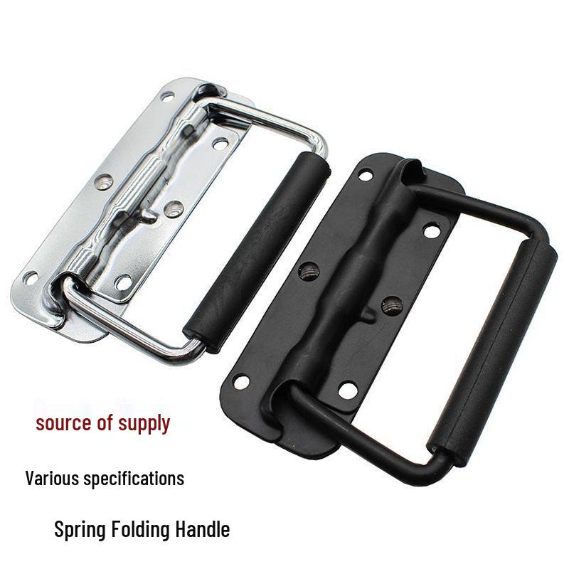 304 Stainless Steel Spring-Loaded Folding Handle for Aluminum Tool Box