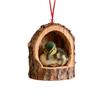 Christmas Wooden Tree Ornaments Forest Animals Bird Decoration Parrot Woodpecker Hummingbird Hanging Decor Home Holiday Gifts