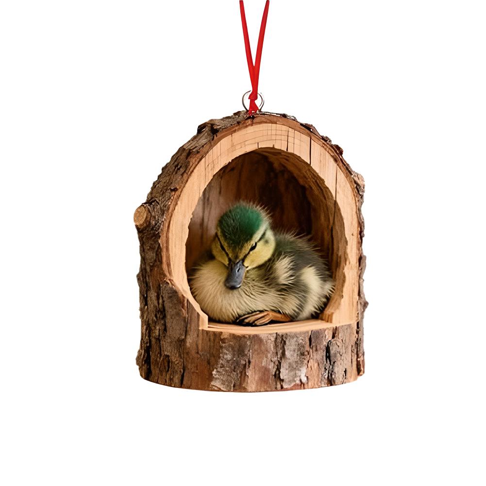

Christmas Wooden Tree Ornaments Forest Animals Bird Decoration Parrot Woodpecker Hummingbird Hanging Decor Home Holiday Gifts