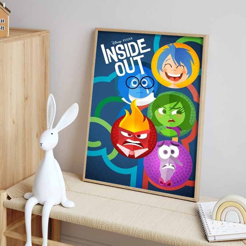 Disney Diamond Painting Inside Out Mood Character Poster Mosaic Art DIY Cross Stitch Embroidery Set Full Diamond Home Decor Gift