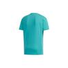 Adidas T Shirts Men's Green Crew Neck Moderate Straight Fit FM9363