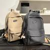 Student schoolbag Junior high school student backpack Elementary school student school large capacity high value solid color schoolbag new