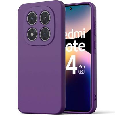 Case for Xiaomi Redmi Note 14 Pro 5G (not for 4G) - Dark Purple Soft Silicone - EFConnection®