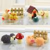 Animal Duck Cartoon Micro Landscape Figurine Decor Set For Gift And Decor Home