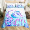 Mermaid Tail Fish Scales Girly Shell Starfish Comfortable Duvet Quilt Cover Pillowcase Bedding Set Children Bedroom Home Textile