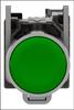 Harmony XB4 green metal flat button