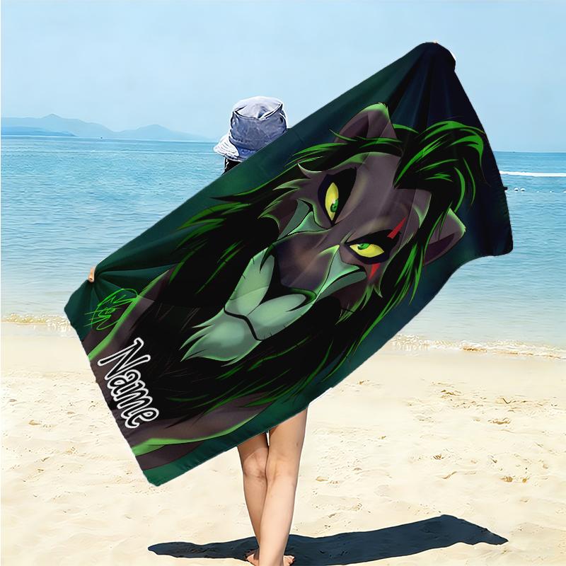 Personalized Dark Magic Dragon Art Beach Towel Microfiber Beach Towel Thin Absorbent for Beach Swimming Yoga Bath Sports. 0910287