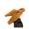 Fashion New Style Popular Flat Mules Shoes Women Square Toe Slipper Suede Sandal Women Summer Casual Comfort Slides Slingback Flip Flops