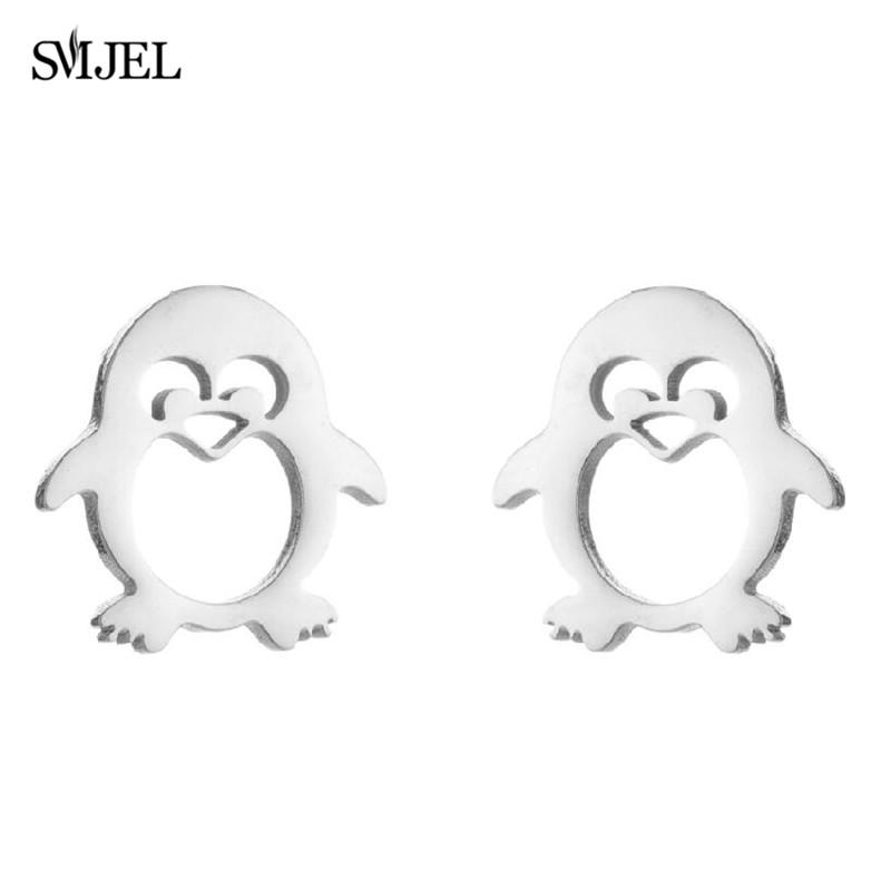Stainless Steel Bat Stud Earrings For Women Men Punk Funny Halloween Party Gift Black Bat Earings Studs Jewelry Wholesale