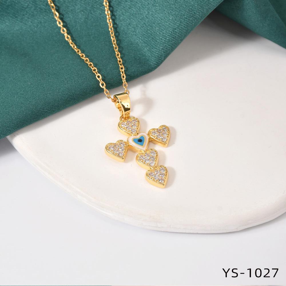 Fashion Trendy Titanium Steel Cross Necklace Women Luxury Versatile Accessory