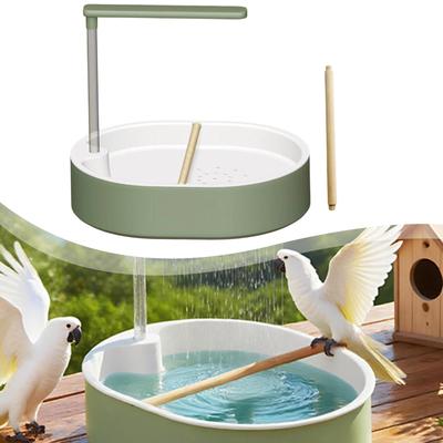 Automatic Bath for Parrots, Lightweight, with USB Pump, Ideal Parakeets And Medium-sized