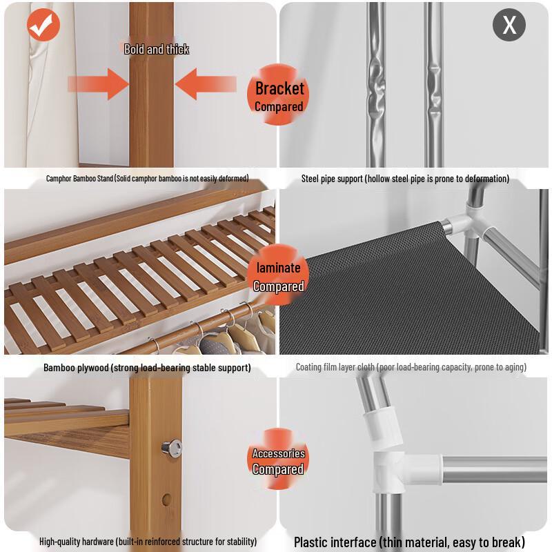 Miling Bamboo Clothes Rack