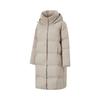 Solid Color Lightweight Comfortable Breathable Thickened Warm Cold Resistant Windproof Anti-Static Zipper Hooded Long Down Jacket AYMU522-4