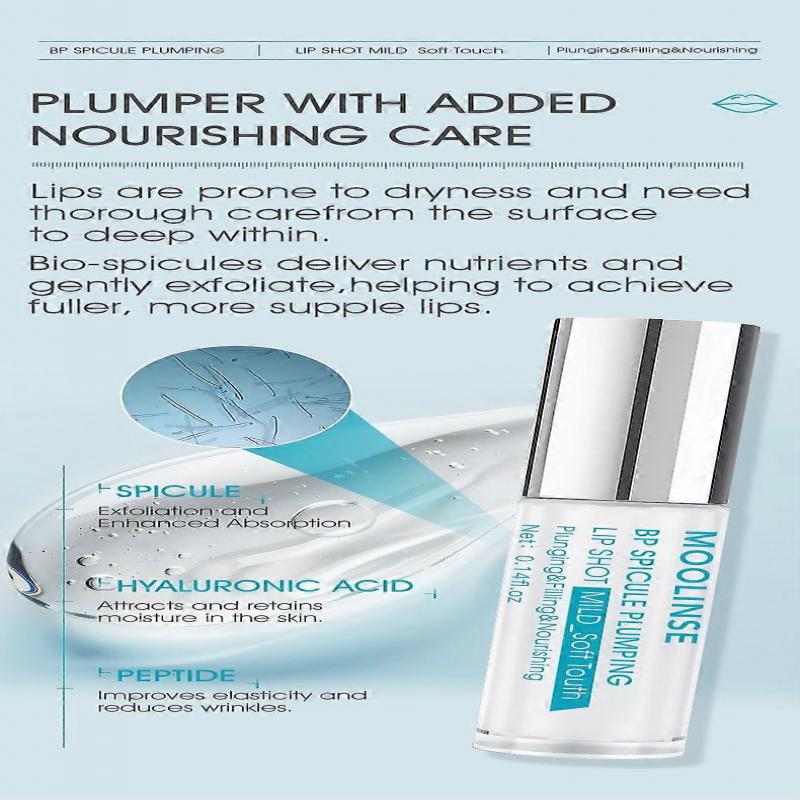1-5x Bp-Spicule Plumping Lip Shot, Spicule Plumping Lip Balm, Hyaluronic Acid Lip Plumper, Lip Essence Oil 4ml, Moisturizing Day & Night Lip Care 2025