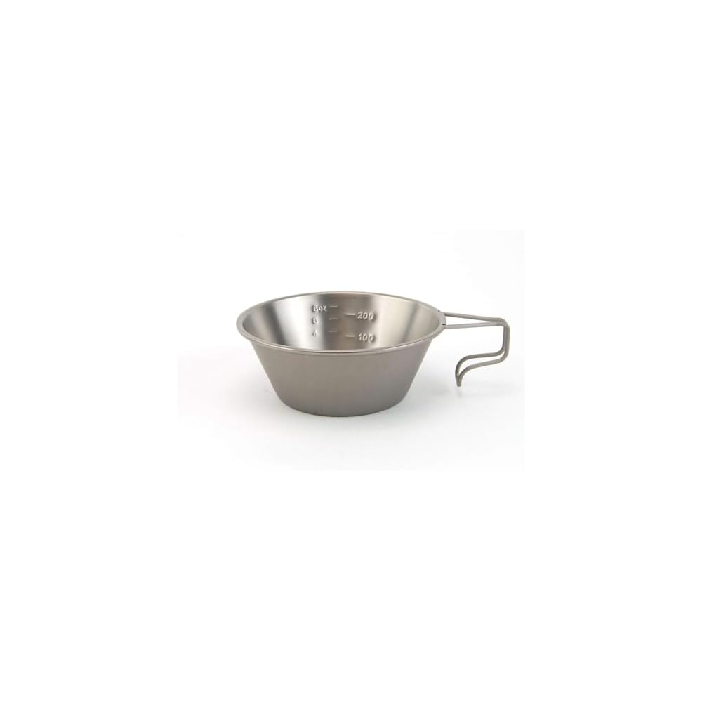 Snow Peak Titanium Sierra Cup E-104 with Measurement Markings Lightweight Cooking Measuring Cup for Outdoor Camping