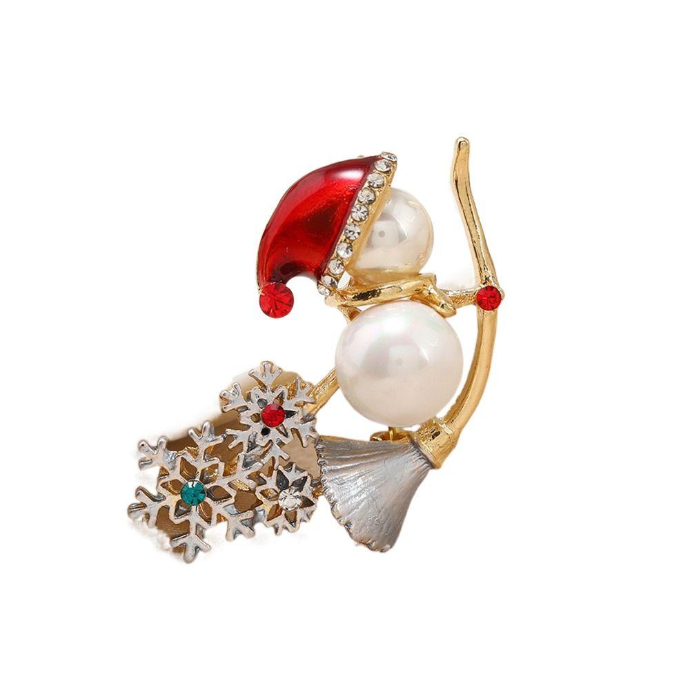 Snowman Male Female Korean Style Pin Fashion Jewelry Christmas Brooches Christmas Women Badge