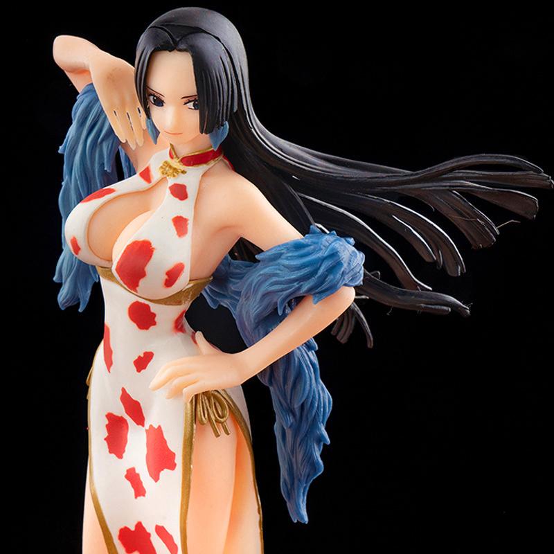 22CM Japanischer Anime One Piece Figur Cheongsam Boa Hancock Figur PVC Modell Spielzeug Puppen Sammlung Cartoon Ornament Kindergeschenk