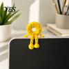 Unique Desk Gift Sitting Donut Buddy, 3D Printed Figurine with Articulated Legs, Fun Office Decor Stress Relief Toy, Cute Ornament for Computer