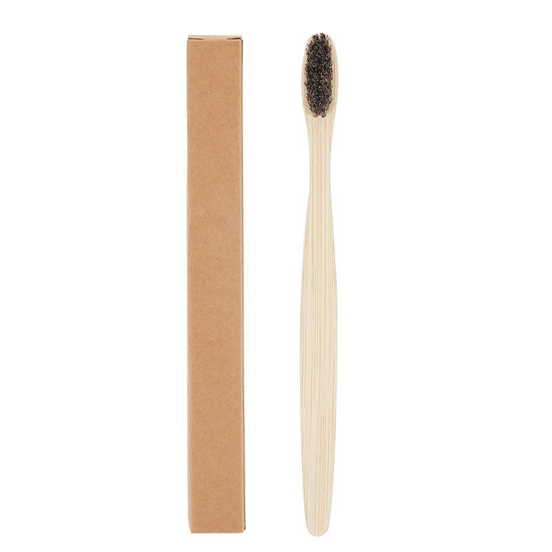 Eco Friendly Bpa-free Natural Handle Boar/Horse Bristle Tooth Brush Bambu Biodegradable Bamboo Toothbrushes