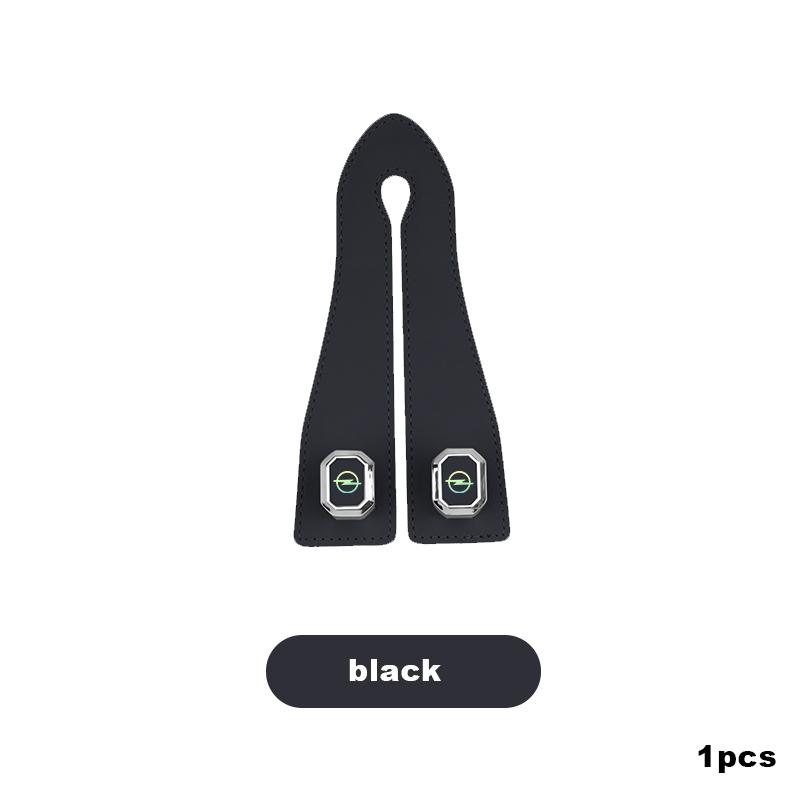 Metal car seat headrest hook 2-in-1 soft leather car seat backrest hanger For Opel Insignia Astra Antara Meriva Zafira H G Corsa HV8