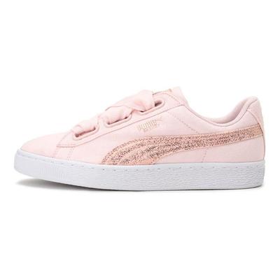 Basket Heart Canvas Low Top Sneakers Women Sneakers Pink 366495-02