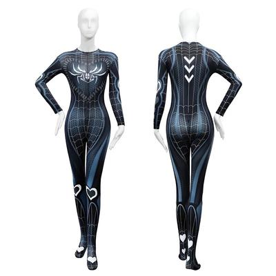 Σέξι κοστούμι Cosplay Spandex Jumpsuit Γυναικείο Ανοιχτό καβάλο Σώμα κοστούμι Superhero Zentai Suit Carnival Party Φανταχτερό φόρεμα