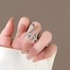 Super Blitz Zirkon Schlangen offener Ring Nische Kreative Ohrringe Mode Kalter Stil Personalisierte Ohrringe Damen