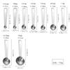 Stainless Steel Measuring Spoon Set, Including American and Metric Measuring Spoons, for Measuring Dryness and Liquid Compositio