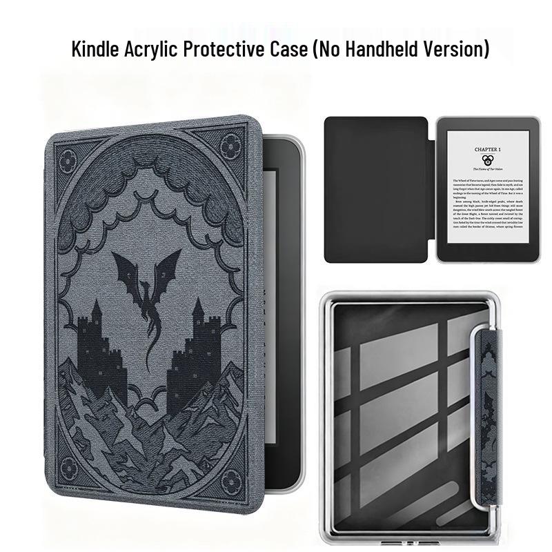 Étui Magnétique Kindle Paperwhite Kobo avec Couverture de Veille Amovible (Acrylique/Silicone, KPW1-6).