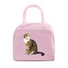 Funny 3D Cats Portable Lunch Bag Durable Office Women Men Thermal Box Cartoon Lunch Handbags Cooler Insulated Food Lunch Bags