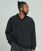 TENER Nylon V-Neck Embroidered Sweatshirt Black