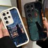 Phone Case for Samsung Galaxy S26 S25 Ultra S24 FE Healing Sense Cat Rain Shell S23 Plus S22 + S21 S20 5G Soft Silicone Funda
