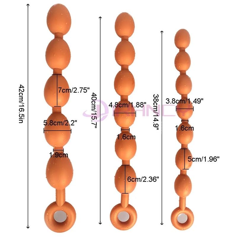 S/M/L Long Anal Plug Prostate Massage Silicone Butt Plug Enhancer Anal balls Sex Toys For Women Men Vaginal Ball Anal Toys