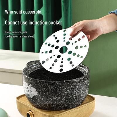 Heat Transfer Plate for Induction Stoves - Compatible with Stainless Steel, Ceramic, and Glass Pots