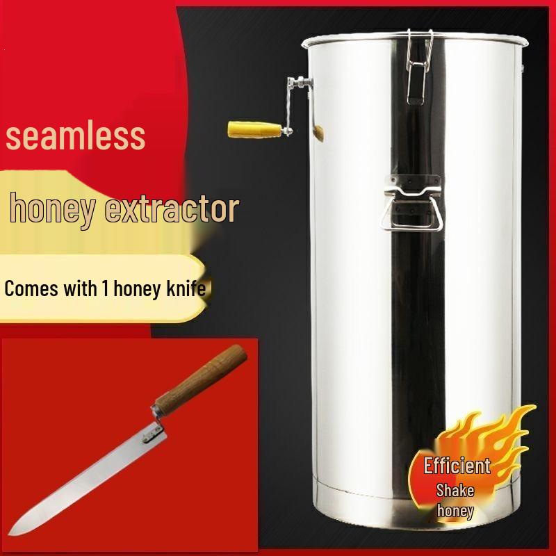 Compact Stainless Steel Honey Extractor & Beekeeping Set