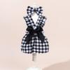 Bow Headband Cat Dog Princess Dress Polka Dots Printing Pet Dress Cute Pet Skirts  Spring Summer