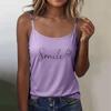 Women's Basic Sleeveless Slim Fit Stretchy Camisole Tank Top with Round Neck and Adjustable Straps Suitable for Layering and Casual Wear