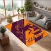 Brisbane Broncos Kristall-Samt-Teppich, Personalisierte rutschfeste Fußmatte mit individuellem Namenstext für Heimdekoration, Geschenk