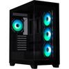 PC Case - BITFENIX - CETO Premium Edition - Mid-Tower - ATX - Black - Tempered Glass - USB-C and A-RGB