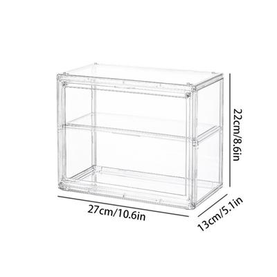 New Stackable Clear Storage Box Desktop Organizer Multi-Layer Acrylic Display Box Dustproof Showcase Collectible